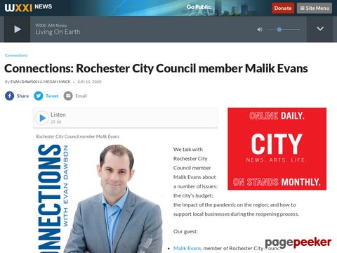 Connections: Rochester City Council Member Malik Evans