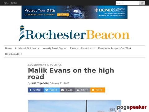 Malik Evans on the high road